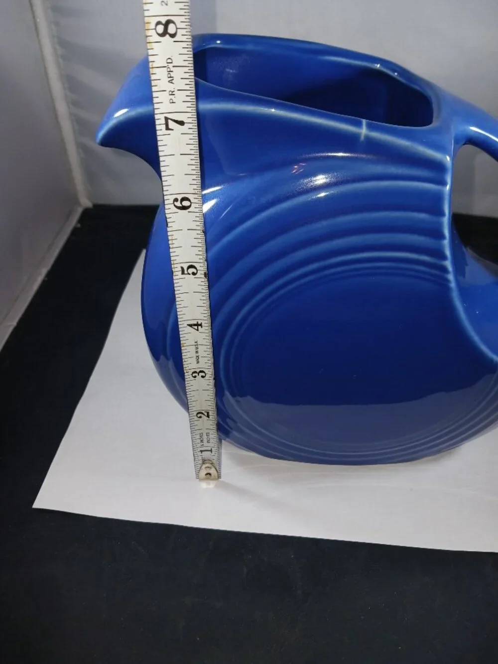 Vintage Fiestaware Sapphire Large Disk Pitcher